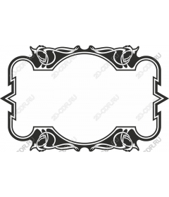  Винтажная цветочная рамка