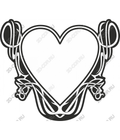  Elegant work in the shape of a heart