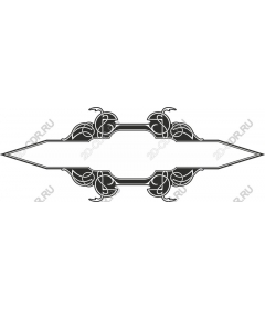 Decorative frame in vintage style