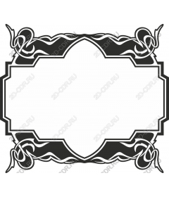  Elegant frame with intricate