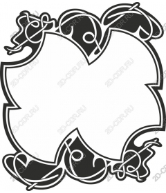 Elegant black and white decorative frame