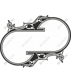  Elegant frame with vines