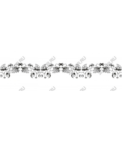  Black and white decorative floral frame