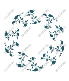  Elegance floral circle