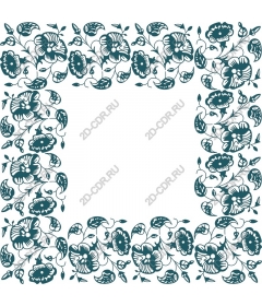 Floral elegance border