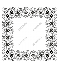 Elegant floral frame