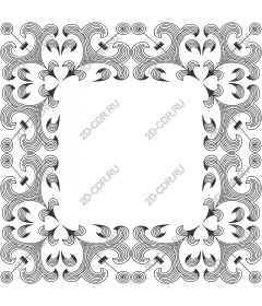 Exquisite frame - Elegant floral pattern