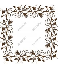  Elegant floral frame