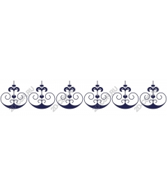  Elegant floral decorative border