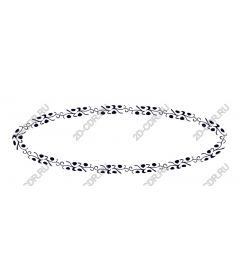 Oval floral frame