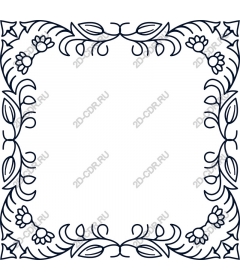  Elegant floral frame