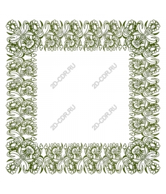 Vintage floral frame