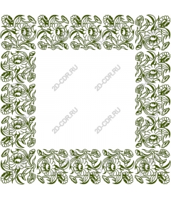  Elegant floral border