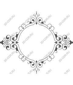 Exquisite decorative frame - Elegant curl