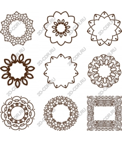  Collection of elegant decorative frames