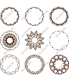 Exquisite frameset for mandala