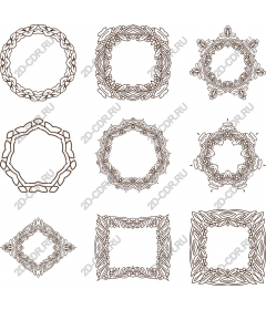  Collection of elegant handmade frames.