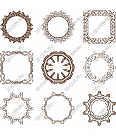  Collection of elegant decorative frames