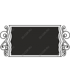 Elegant vintage decorative frame