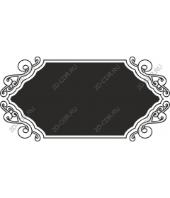 Elegant vintage decorative frame