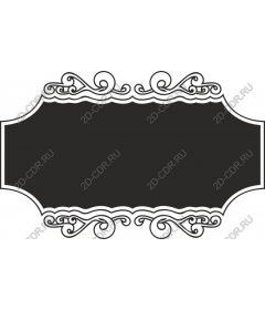  Elegant frame with swirls