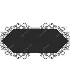 Vintage decorative frame