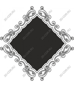 Vintage decorative frame