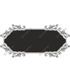 Elegant vintage decorative sticker