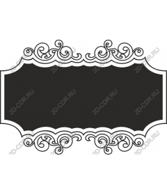 Elegant vintage decorative frame