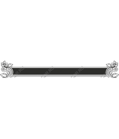 Elegant floral decorative border