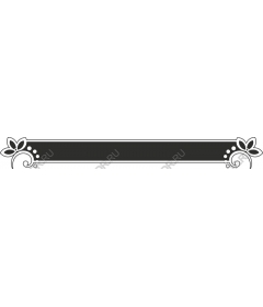  Elegant floral decorative border