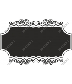  Elegant frame in vintage style with ornament