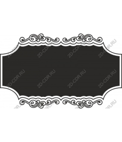 Elegant vintage decorative sticker