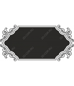 Elegant vintage decorative frame