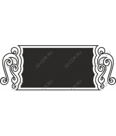  Elegant frame with twisted accents
