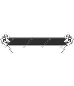 Floral decorative frame and
