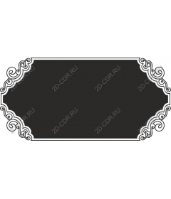Elegant vintage decorative sticker