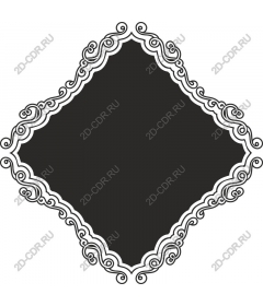 Vintage decorative frame