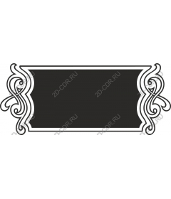 Vintage decorative frame