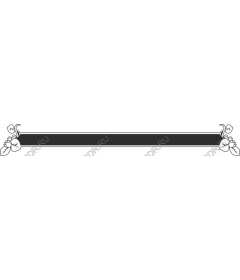 Floral decorative border