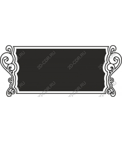  Elegant frame with swirls