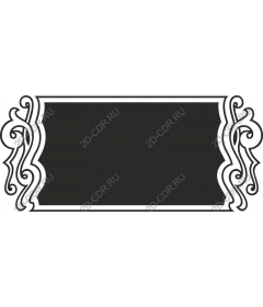 Elegant vintage decorative frame