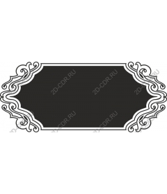 Elegant vintage decorative frame
