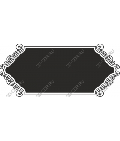 Elegant vintage decorative frame