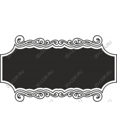 Vintage decorative frame