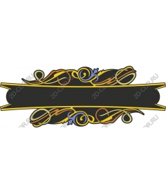 Floral decorative frame