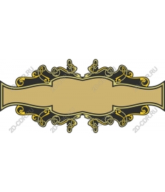  Elegant frame in vintage style with ornament