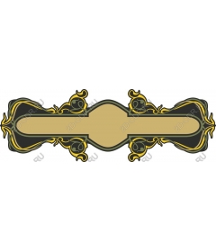 Vintage decorative floral banner