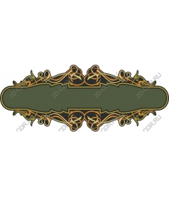 Vintage ornamental banner