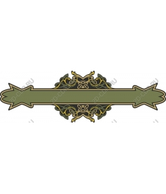 Vintage ornamental banner